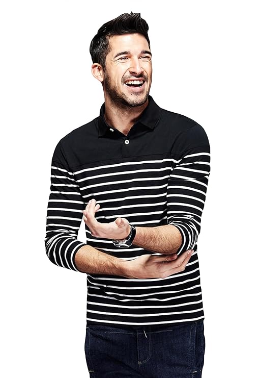 Mens Cotton Striped Polo Full Sleeve T-Shirt for Mens || Polo Tshirt for Men || Branded Tshirt for Men || Tshirt for Men Full Sleeve
