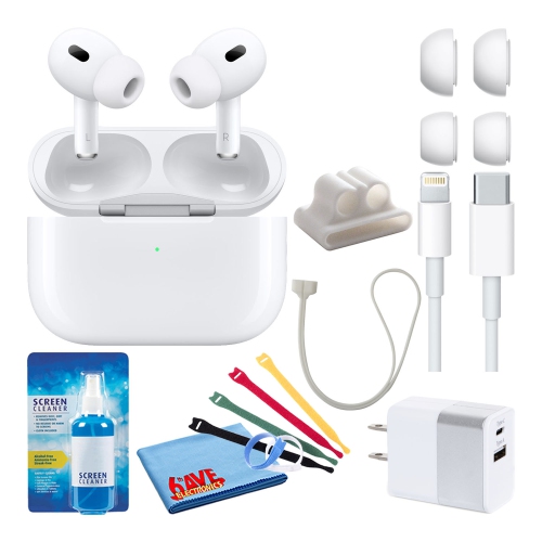 AirPods Pro with MagSafe Charging (2022) with Cable Ties + 2-Chargers