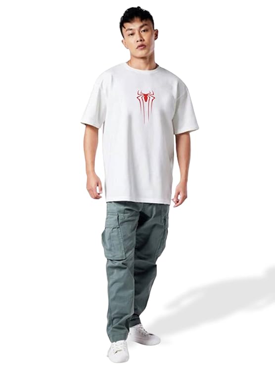 Typographic Back Printed Oversized T-Shirt for Men & Boys
