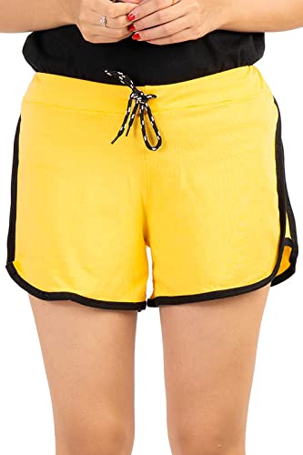 Women's Cotton Solid Regular Shorts