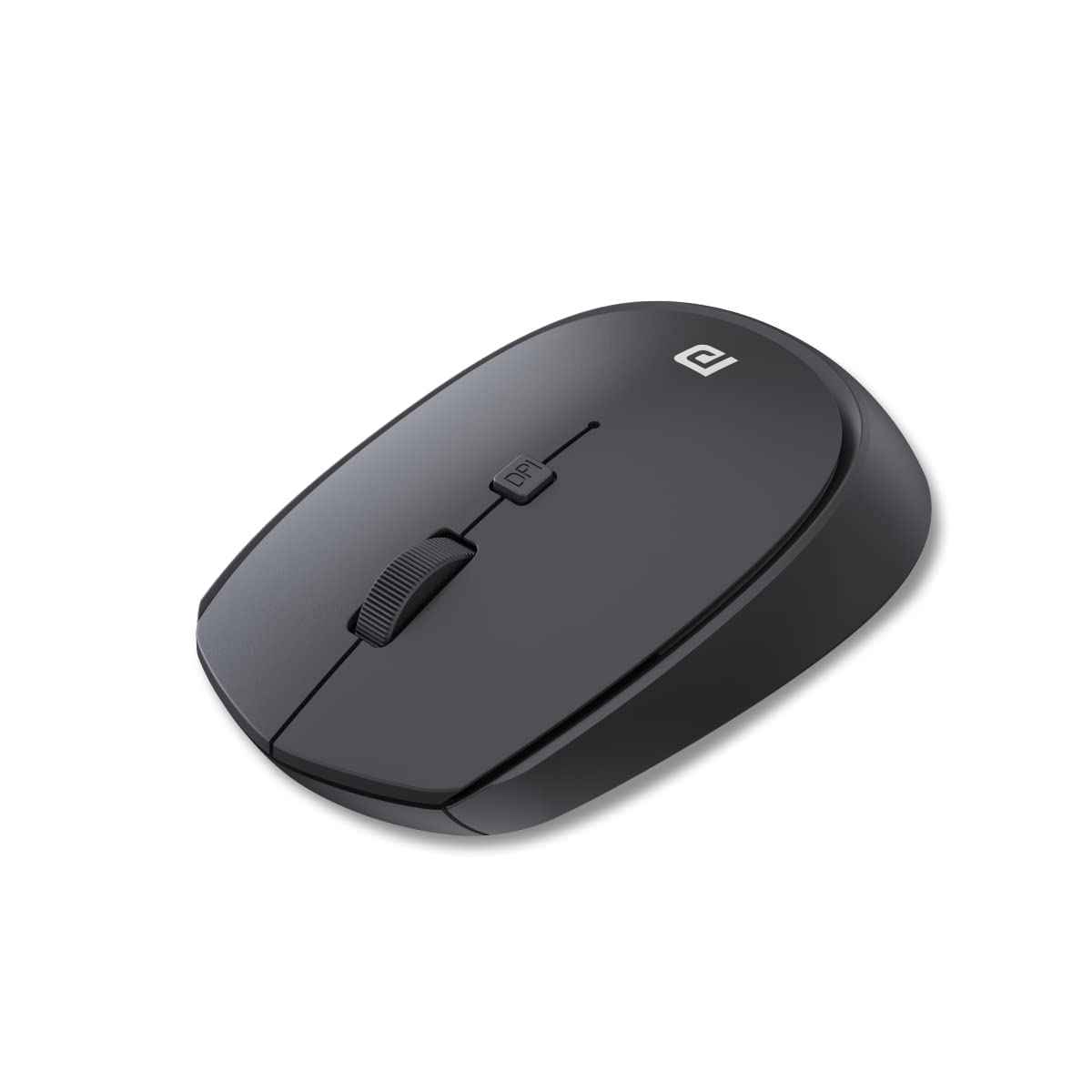 Toad 23 Wireless Optical Mouse with 2.4GHz, USB Nano Dongle, Optical Orientation, Click Wheel, Adjustable DPI(Black)