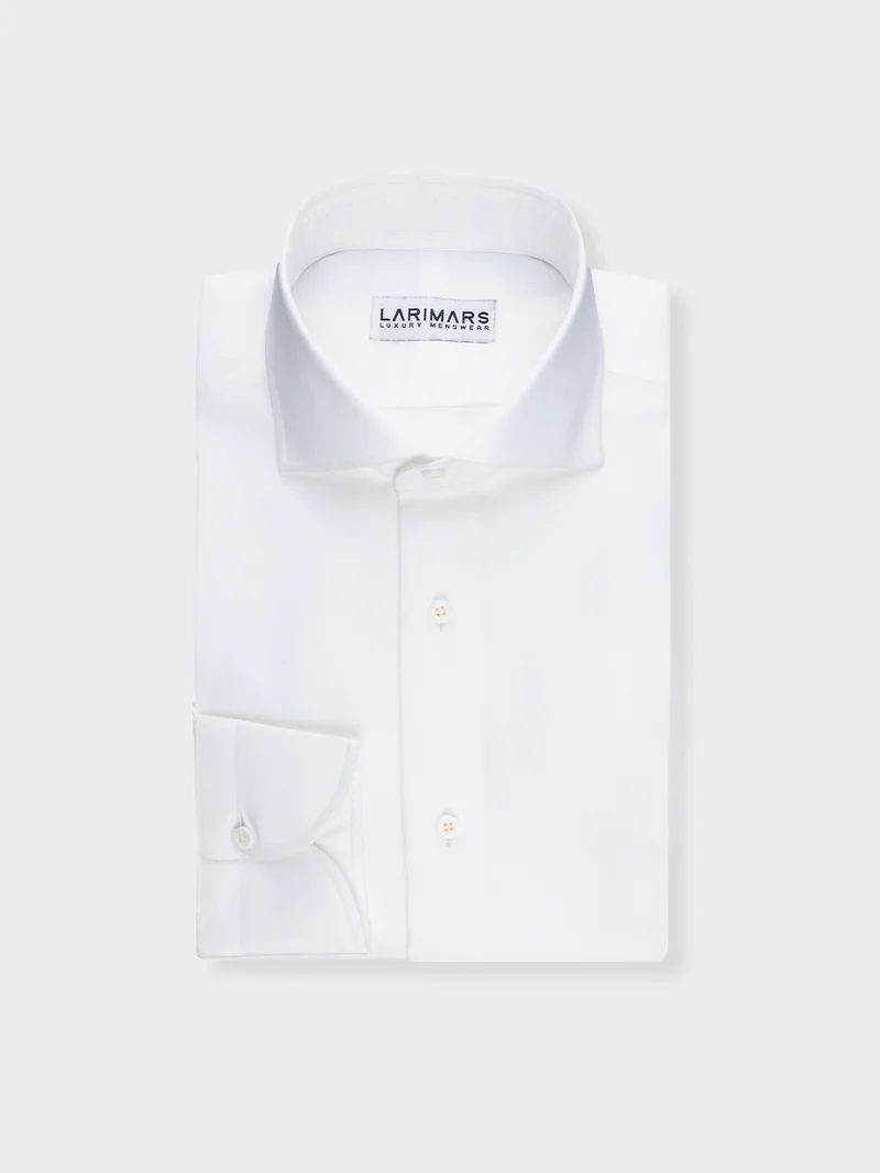 WHITE PINPOINT OXFORD | NON IRON