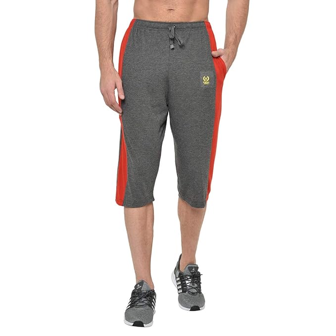 Cotton Blended Regular Fit 3/4th Capri for Men