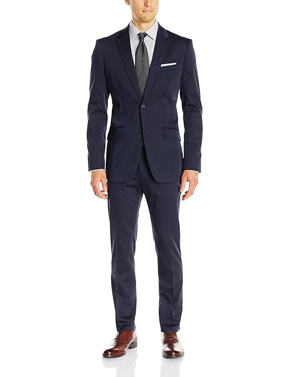 Men Regular Fit Two Piece Suit