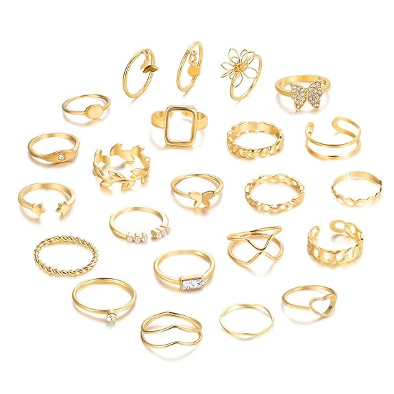 23 Pcs Latest Stylish Rings for Women and Girls