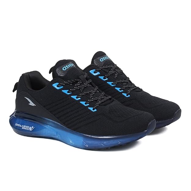 Men's Sports Running Shoes with Crystal Cushion Technology Lightweight Casual Sneaker Shoes