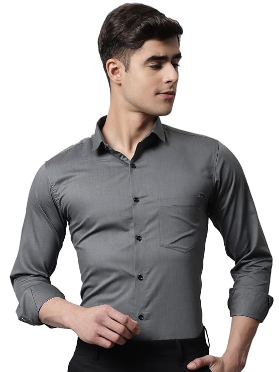 Men's Slim Fit Cotton Blend Formal Shirt