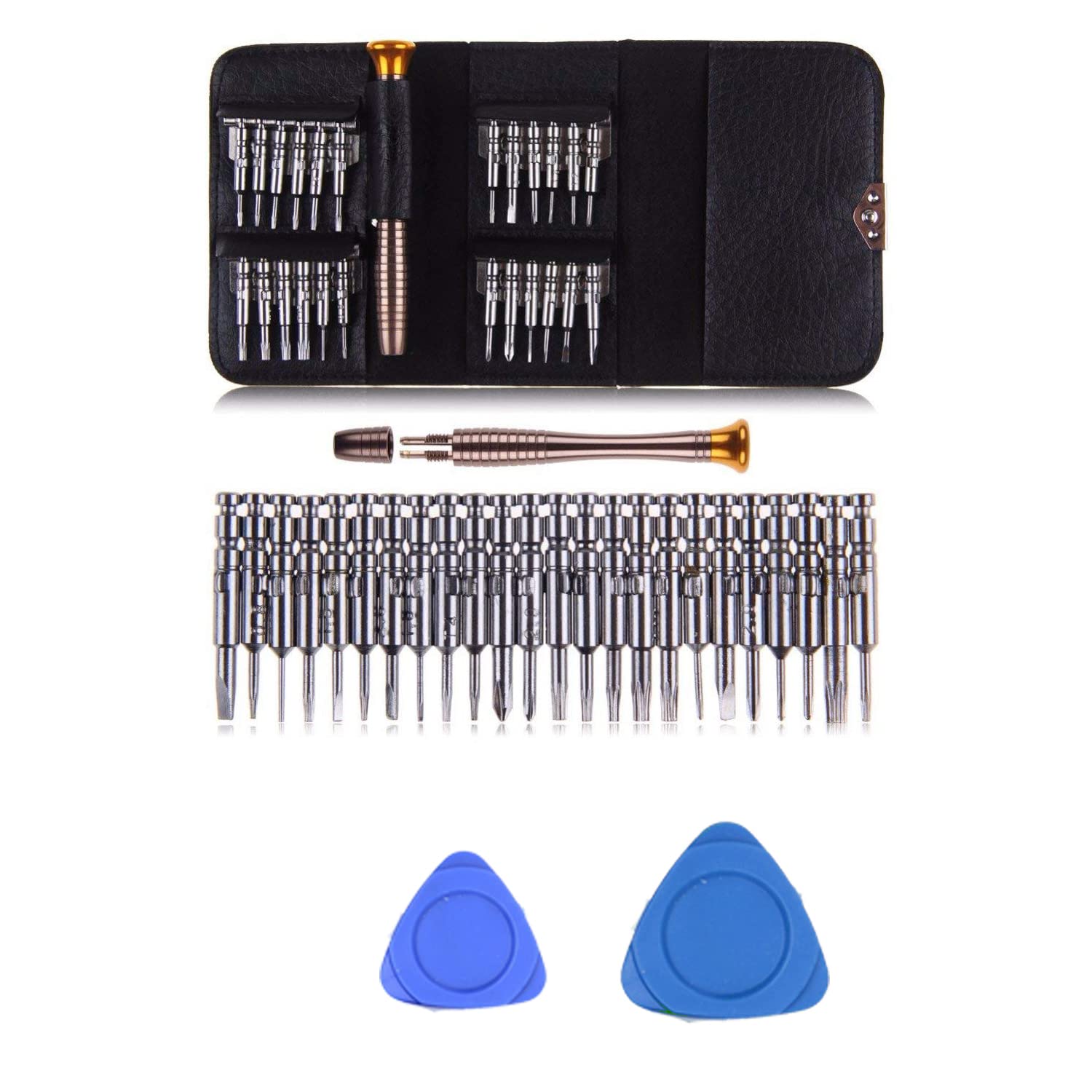 27 in 1 Precision Screwdriver Set Multi Pocket Repair Tool Kit for Mobiles, Laptops, Electronics