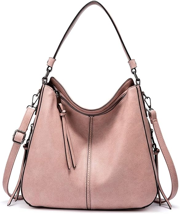 Women Inovera Faux Leather Handbags Shoulder Hobo Bag Ladies Big Purse With Long Strap