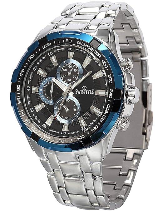Two Tone Chrono Look Analog Stainless Steel Watch-SS-GR6612 For Men