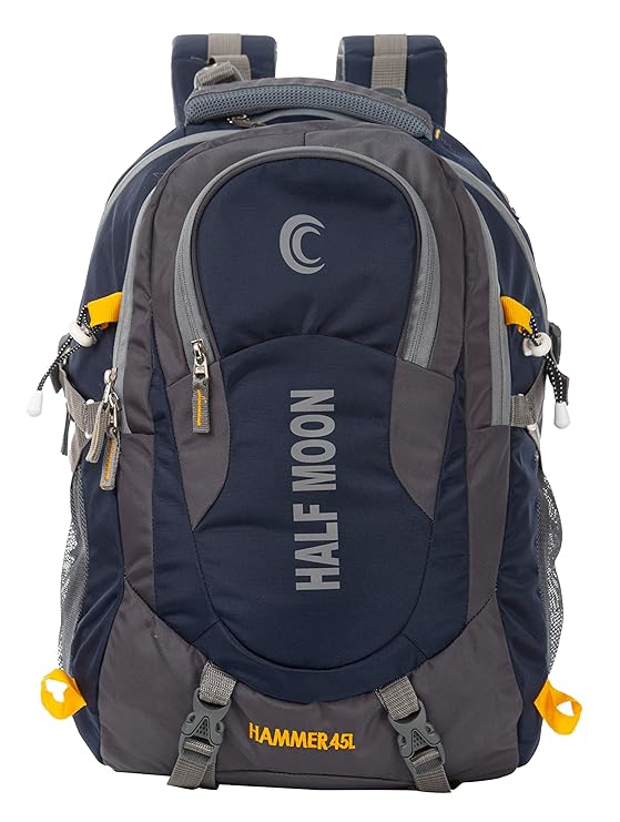45L Hammer Waterproof Laptop Travelling Rucksack Trekking Backpack for Travel Journey bags for Men Women Boys & Girls with 17.3inch Laptop Compartment & Rain cover