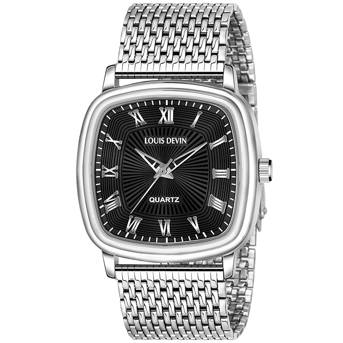 Mesh Steel Chain Analog Wrist Watch for Men (LD-G042)