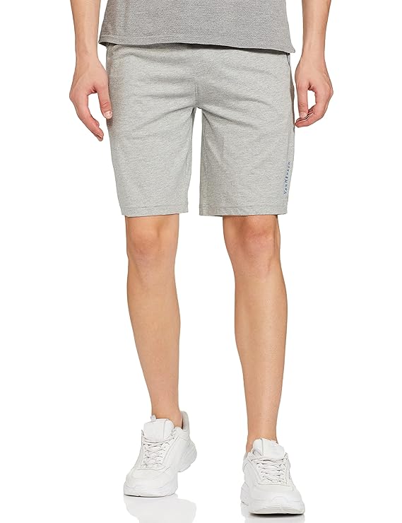 Men Knit Shorts - Cotton Rich - Antiviral, Zipper Pocket, Breathable