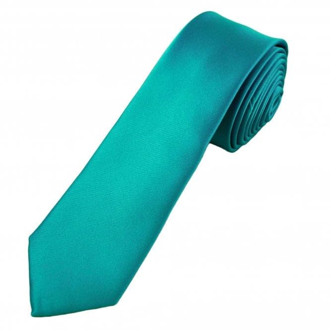 Mens Tie Necktie (free size) Black Formal Gift Silk Satin Men Thin Neck tie Solid Plain (Slim)